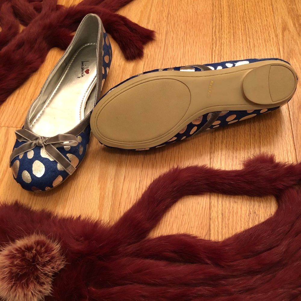 Blue and silver flats - Picture 4 of 4